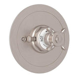 Rohl - EdwardianE 3/4'' Round Thermostatic Trim Without Volume Control - Satin Nickel