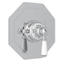 Rohl - EdwardianE 3/4'' Octagonal Thermostatic Trim Without Volume Control - Polished Chrome