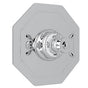 Rohl - EdwardianE 3/4'' Octagonal Thermostatic Trim Without Volume Control - Polished Chrome