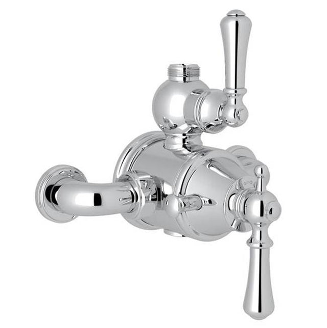 Rohl - Georgian EraE 3/4'' Exposed Therm Valve With Volume And Temperature Control - Polished Chrome