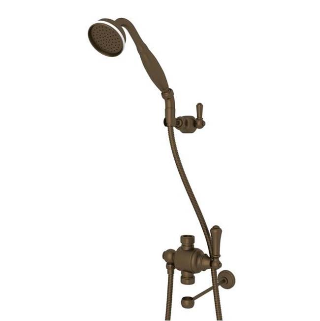 Rohl - Riser Diverter With Handshower, Hose, And Parking Bracket - English Bronze