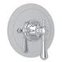 Rohl - Georgian EraE 3/4'' Round Thermostatic Trim Without Volume Control - Polished Chrome