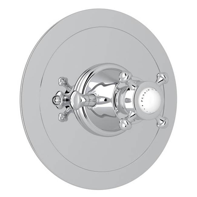 Rohl - Georgian EraE 3/4'' Round Thermostatic Trim Without Volume Control - Polished Chrome