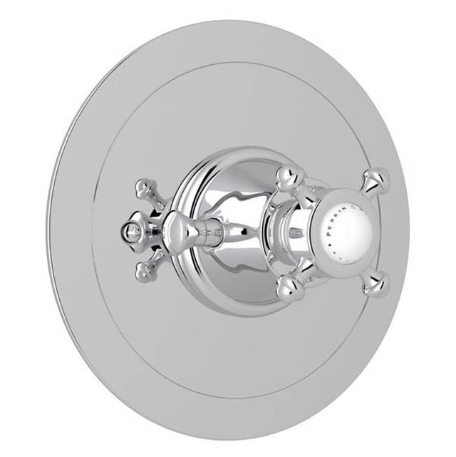 Rohl - Georgian EraE 3/4'' Round Thermostatic Trim Without Volume Control - Polished Chrome