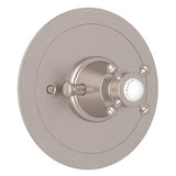 Rohl - Georgian EraE 3/4'' Round Thermostatic Trim Without Volume Control - Satin Nickel