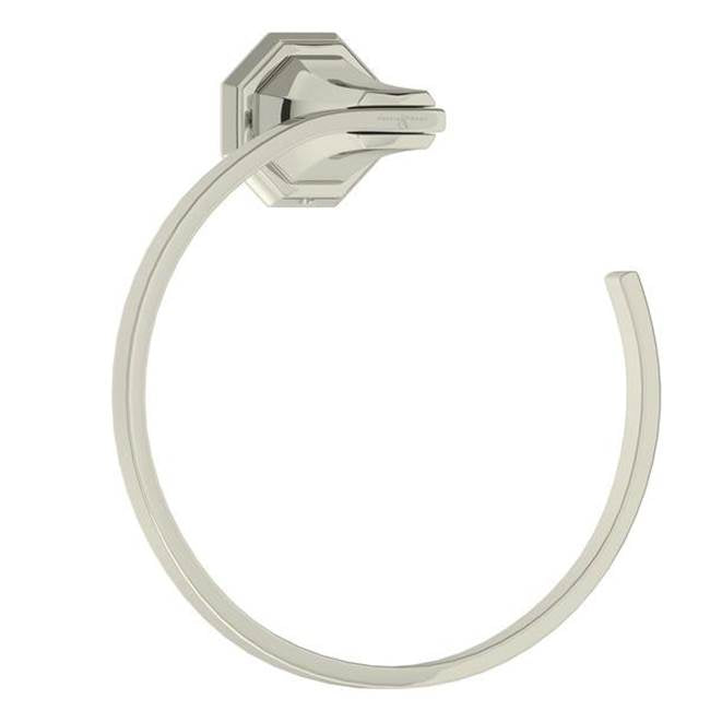 Rohl - DecoE Towel Ring - Polished Nickel