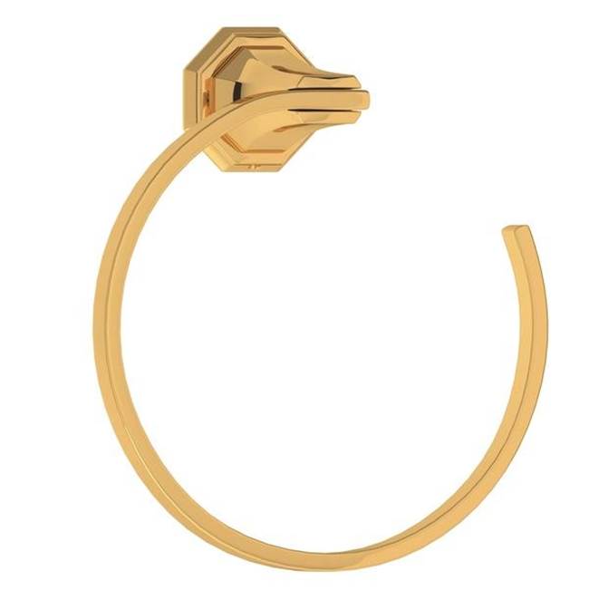 Rohl - DecoE Towel Ring - English Gold