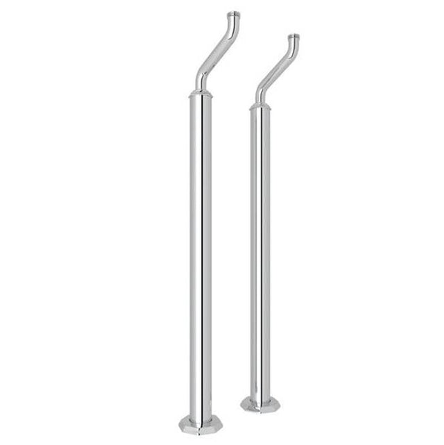 Rohl - DecoE Floor Pillar Legs - Polished Chrome
