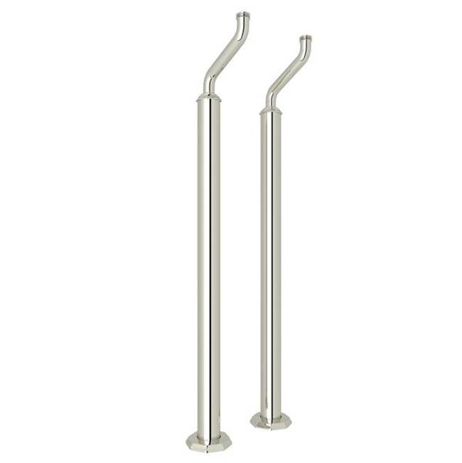 Rohl - DecoE Floor Pillar Legs - Polished Nickel