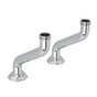 Rohl - DecoE Extended Deck Pillar Unions - Polished Chrome
