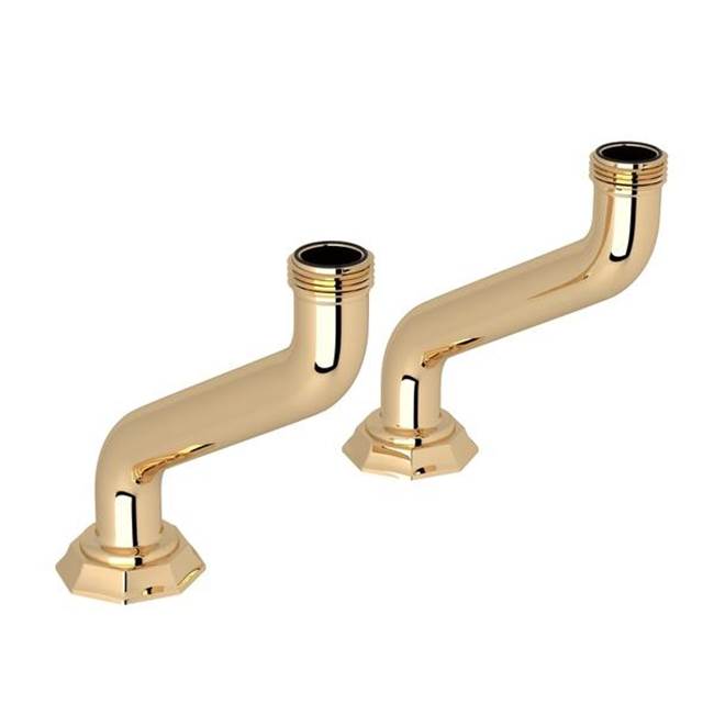 Rohl - DecoE Extended Deck Pillar Unions - English Gold