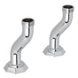 Rohl - DecoE Deck Pillar Unions - Polished Chrome
