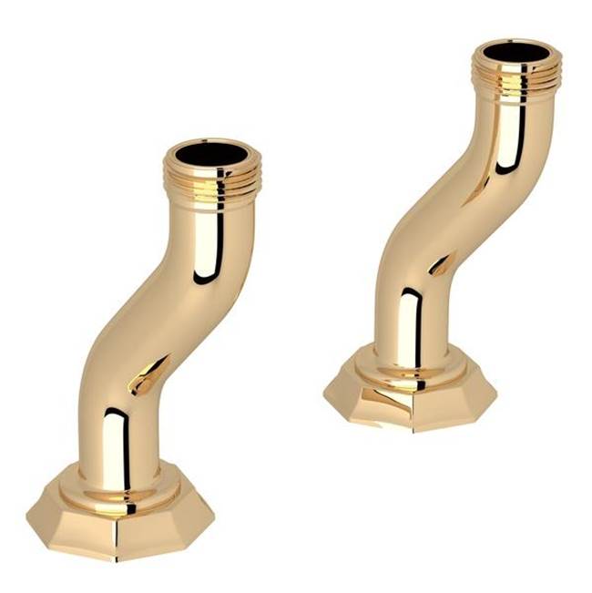 Rohl - DecoE Deck Pillar Unions - English Gold