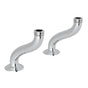 Rohl - Extended Deck Pillar Unions - Polished Chrome