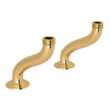 Rohl - Extended Deck Pillar Unions - English Gold