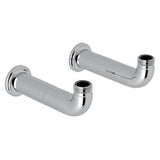 Rohl - Extended Wall Unions - Polished Chrome