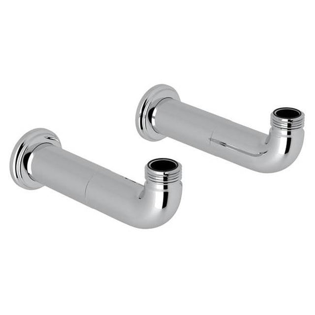 Rohl - Extended Wall Unions - Polished Chrome