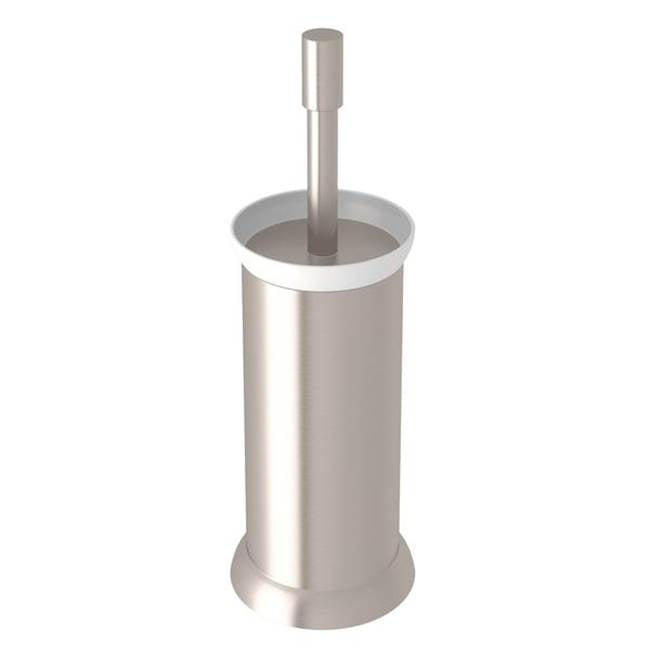 Rohl - HolbornE Floor Standing Toilet Brush Holder - Satin Nickel
