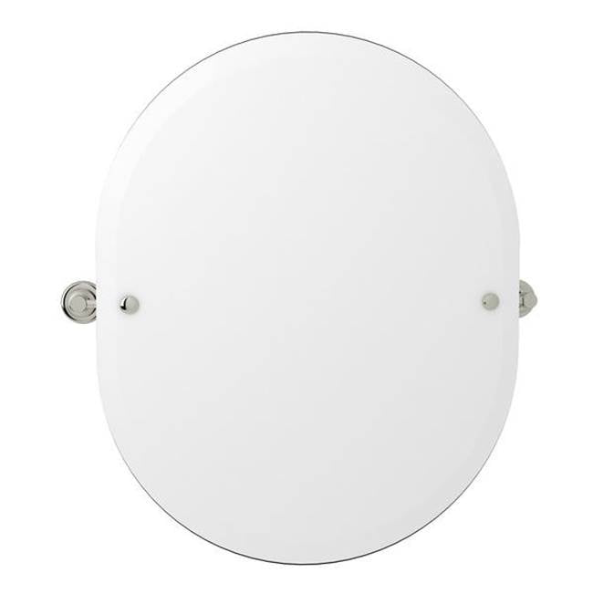 Rohl - HolbornE 25'' Oval Mirror - Polished Nickel