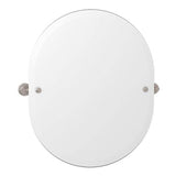 Rohl - HolbornE 25'' Oval Mirror - Satin Nickel
