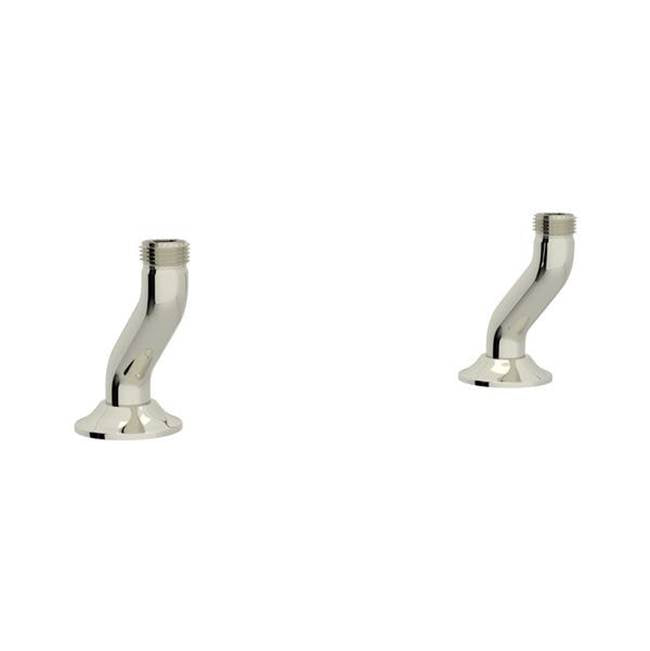 Rohl - Georgian EraE Bridge Kitchen Faucet Deck Unions - Polished Nickel