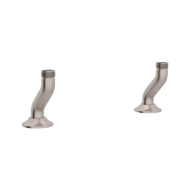 Rohl - Georgian EraE Bridge Kitchen Faucet Deck Unions - Satin Nickel