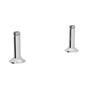 Rohl - Georgian EraE Bridge Faucet Straight Deck Unions - Polished Chrome