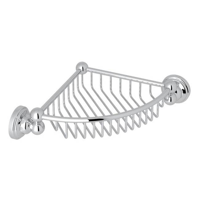 Rohl - EdwardianE Wall Mount Corner Basket - Polished Chrome