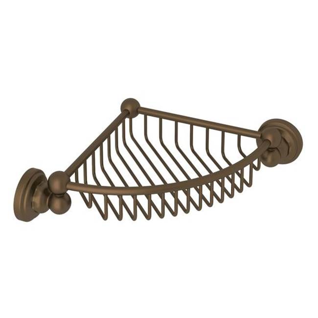 Rohl - EdwardianE Wall Mount Corner Basket - English Bronze