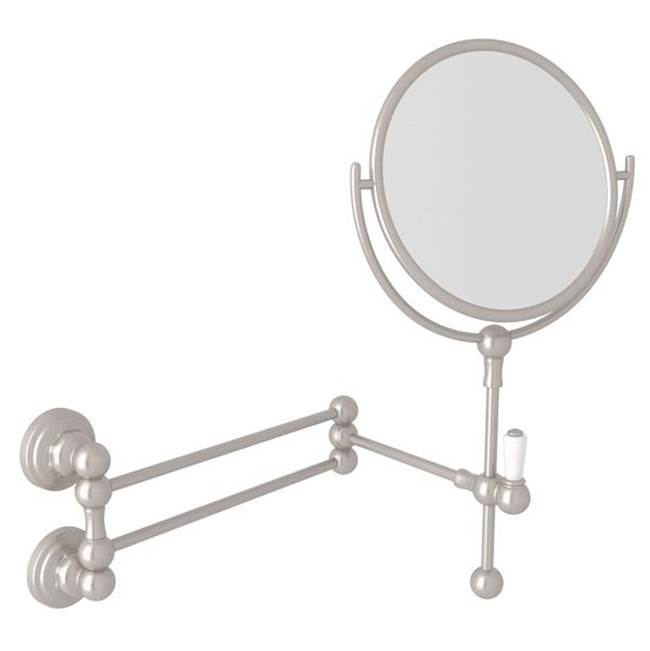 Rohl - Wall Mount Makeup Mirror - Satin Nickel