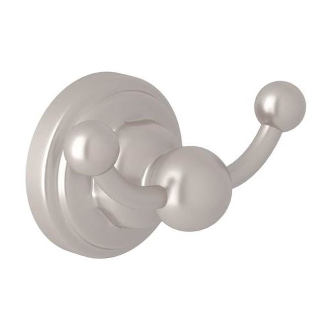 Rohl - EdwardianE Double Robe Hook - Satin Nickel