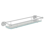 Rohl - EdwardianE Wall Mount Tempered Glass Vanity Shelf - Polished Chrome