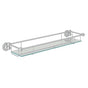 Rohl - EdwardianE Wall Mount Tempered Glass Vanity Shelf - Polished Chrome