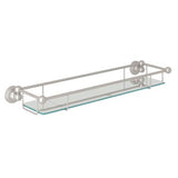 Rohl - EdwardianE Wall Mount Tempered Glass Vanity Shelf - Satin Nickel