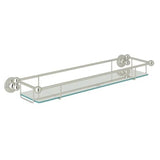Rohl - EdwardianE Wall Mount Tempered Glass Vanity Shelf - Polished Nickel