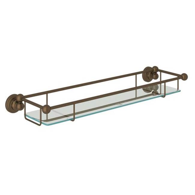 Rohl - EdwardianE Wall Mount Tempered Glass Vanity Shelf - English Bronze
