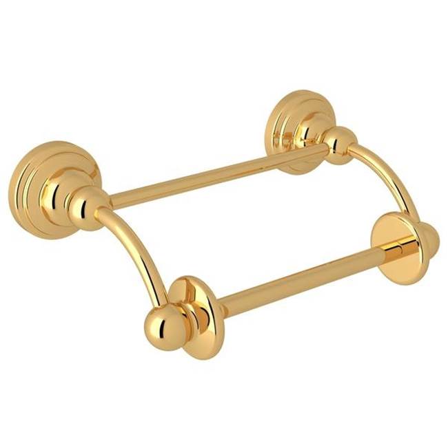 Rohl - EdwardianE Toilet Paper Holder With Lift Arm - English Gold