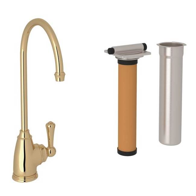 Rohl - Georgian EraE Filter Kitchen Faucet Kit - Unlacquered Brass