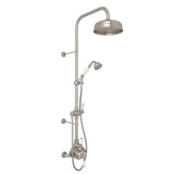 Rohl - EdwardianE 3/4'' Exposed Wall Mount Thermostatic Shower System - Satin Nickel