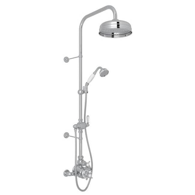 Rohl - EdwardianE 3/4'' Exposed Wall Mount Thermostatic Shower System - Polished Chrome
