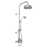 Rohl - EdwardianE 3/4'' Exposed Wall Mount Thermostatic Shower System - Satin Nickel