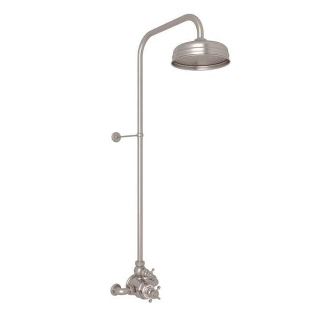 Rohl - EdwardianE 3/4'' Exposed Wall Mount Thermostatic Shower System - Satin Nickel