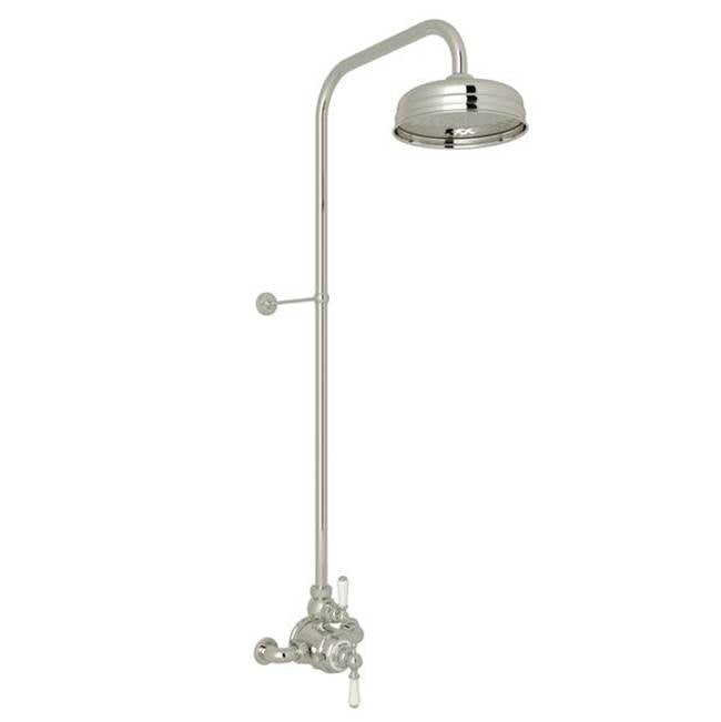 Rohl - EdwardianE 3/4'' Exposed Wall Mount Thermostatic Shower System - Polished Nickel