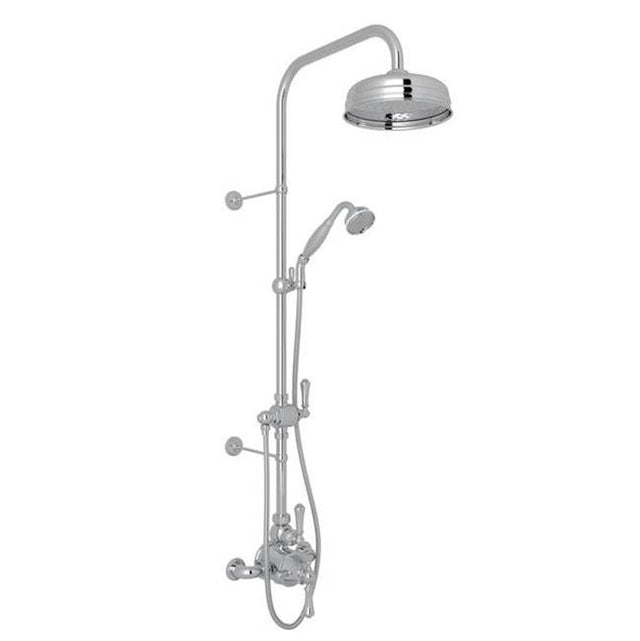 Rohl - Georgian EraE 3/4'' Exposed Wall Mount Thermostatic Shower System - Polished Chrome