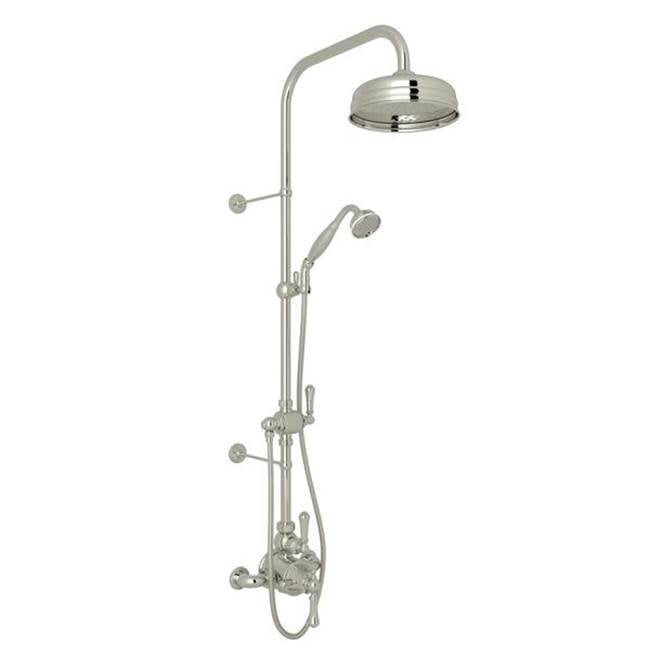Rohl - Georgian EraE 3/4'' Exposed Wall Mount Thermostatic Shower System - Polished Nickel