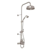 Rohl - Georgian EraE 3/4'' Exposed Wall Mount Thermostatic Shower System - Satin Nickel