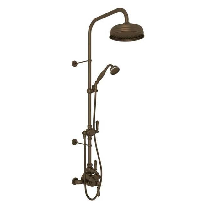 Rohl - Georgian EraE 3/4'' Exposed Wall Mount Thermostatic Shower System - English Bronze