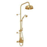 Rohl - Georgian EraE 3/4'' Exposed Wall Mount Thermostatic Shower System - English Gold