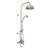 Rohl - Georgian EraE 3/4'' Exposed Wall Mount Thermostatic Shower System - Satin Nickel