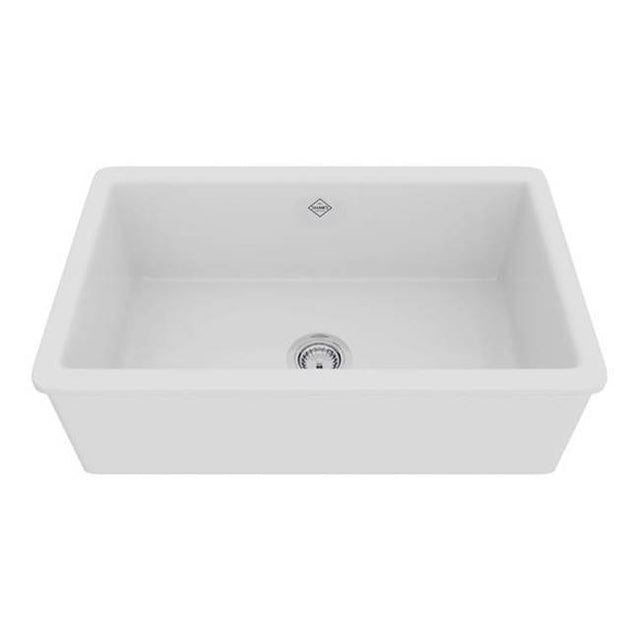 Rohl - ShakerE 30'' Single Bowl Undermount Fireclay Kitchen Sink - White (WH)